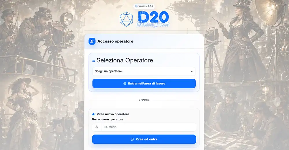 d20 app per la vendita delle foto